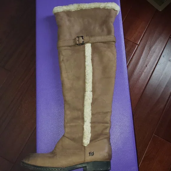 BORN Burnished Calf Knee-high Boots - Picture 1 of 16